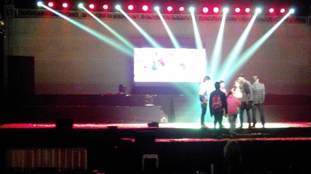 top stage and light setup mysore